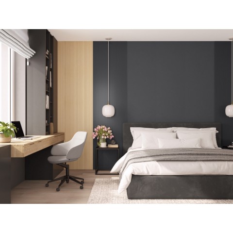 MPC stenový panel hladký XL-Deep Grey 60 x 265 cm